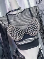Nouveaux soutiens-gorge, lingerie sexy, soutien-gorge à strass pour femmes, soutien-gorge plongeant argenté sans armatures, bralette tendance à paillettes 4