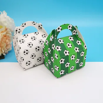 미니 축구 캔디 박스 휴대용 만화 어린이 생일 선물 상자, 초콜릿 포장 가방, 베이비 샤워 파티 장식, 25 개, 50 개