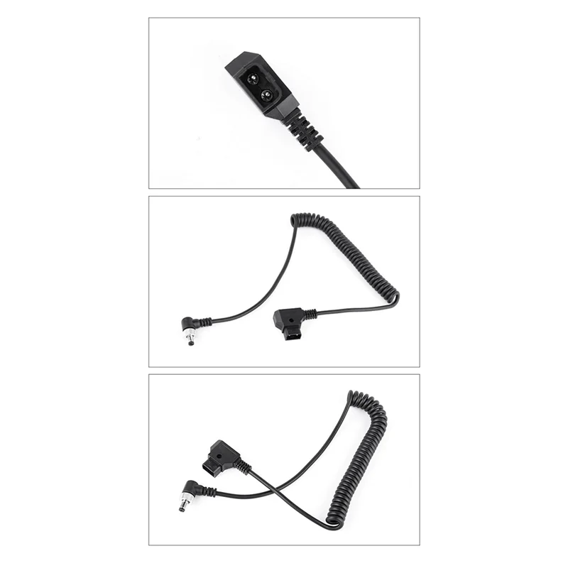 D-TAP Plug to DC Port DC Monitor Supply Cable Spring Power Wire with Lock for BMPC/ATOMOS/BESTVIEW MonitorN01R