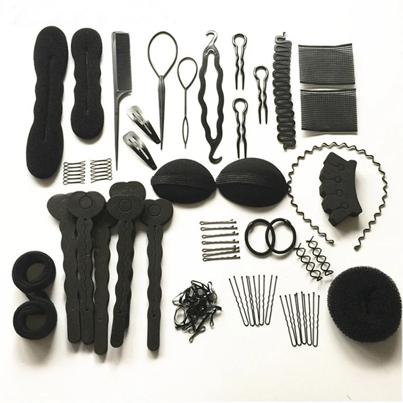 Hair Accessories Set 20 Pieces Hair Curling Tools For Training Styling Professional Hairdressing Bridal Styling Tools