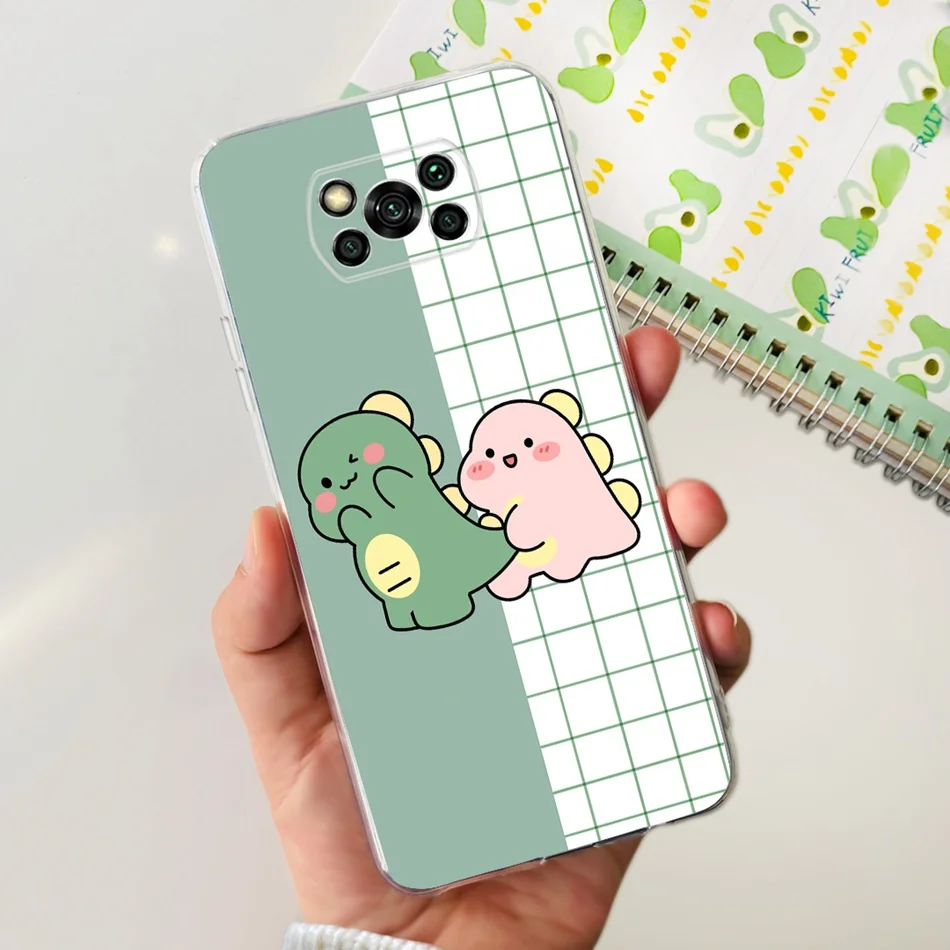 Cute Painted Soft Silicone TPU Bumper Phone Back Cover