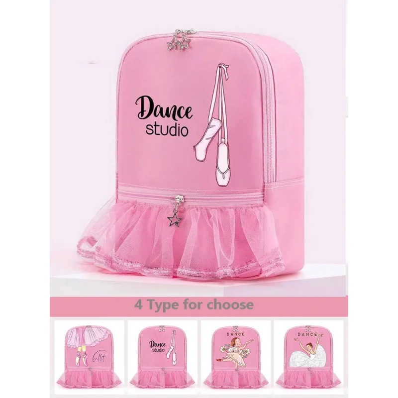 

Ballet Embroidery Lace Tutu Dance Bags for Kids Children Dancing Backpack Sports Gym Storage Handbags Schoolbag Girls Daypack Ha