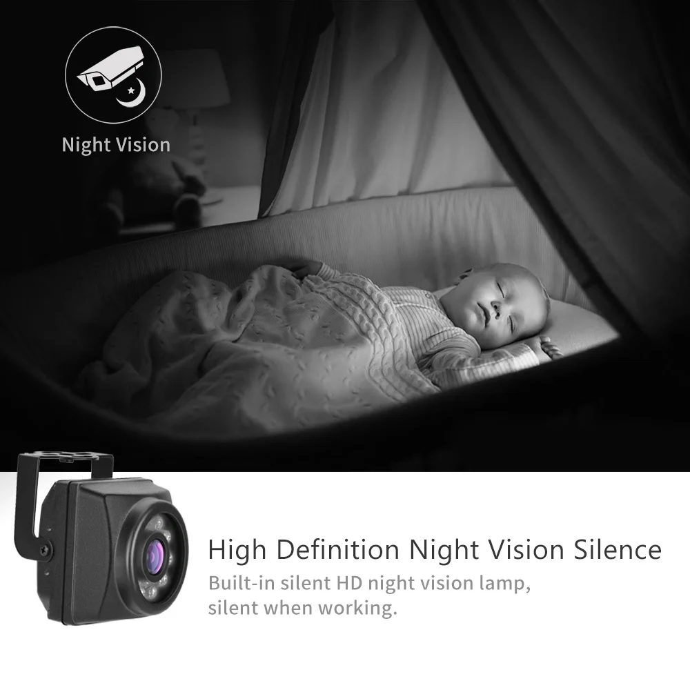 미니 와이파이 8MP 4K IP 카메라 IMX415 IMX335 IMX307 IR 컷 940nm LED 보안 오디오 감시 호환 RSTP 새장 애완 동물 캠