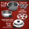 World's Finest 7-Ply Steam Control 17pc T304 Stainless Steel Cookware Set 3
