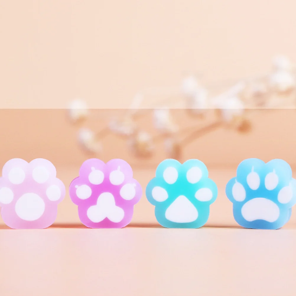고양이 발 지우개, 학교 연필 지우개, 사랑스러운 클로 디자인, 어린이 모델링, 학생 문구 액세서리, 어린이 