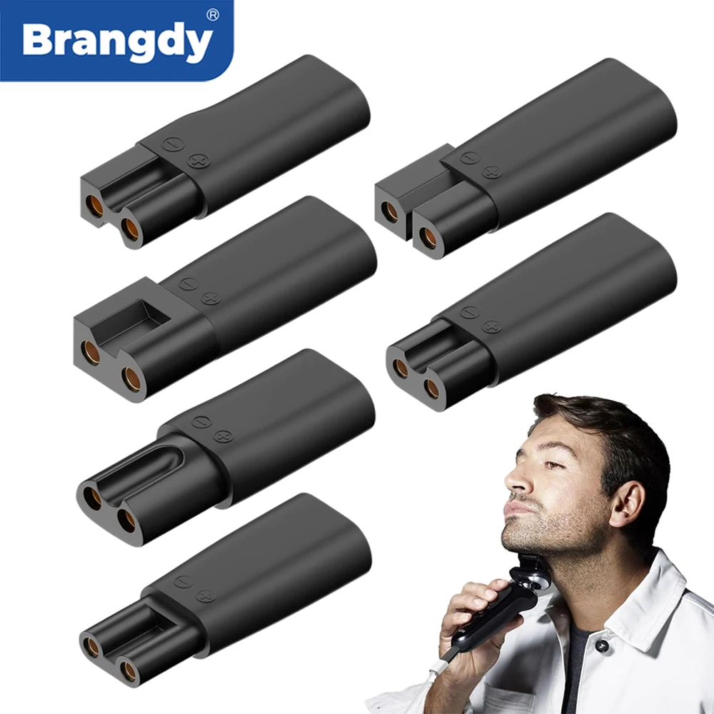 Brangdy 6 pièces chargeur de remplacement type-c adaptateur USB adapté à tous les types de tondeuses à cheveux électriques tondeuses à barbe rasoirs lampes de bureau
