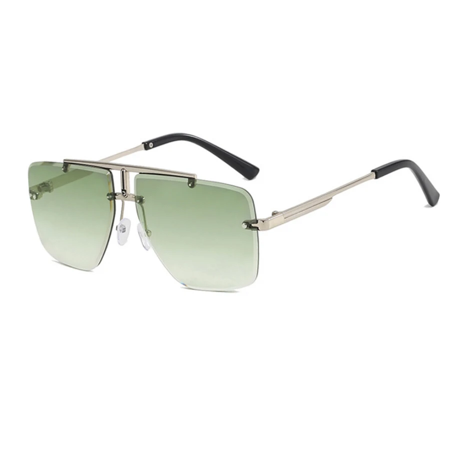 Neue rahmenlose Sonnenbrille mit Farbverlauf für Damen, modische, leichte Sonnenbrille – Detail 4