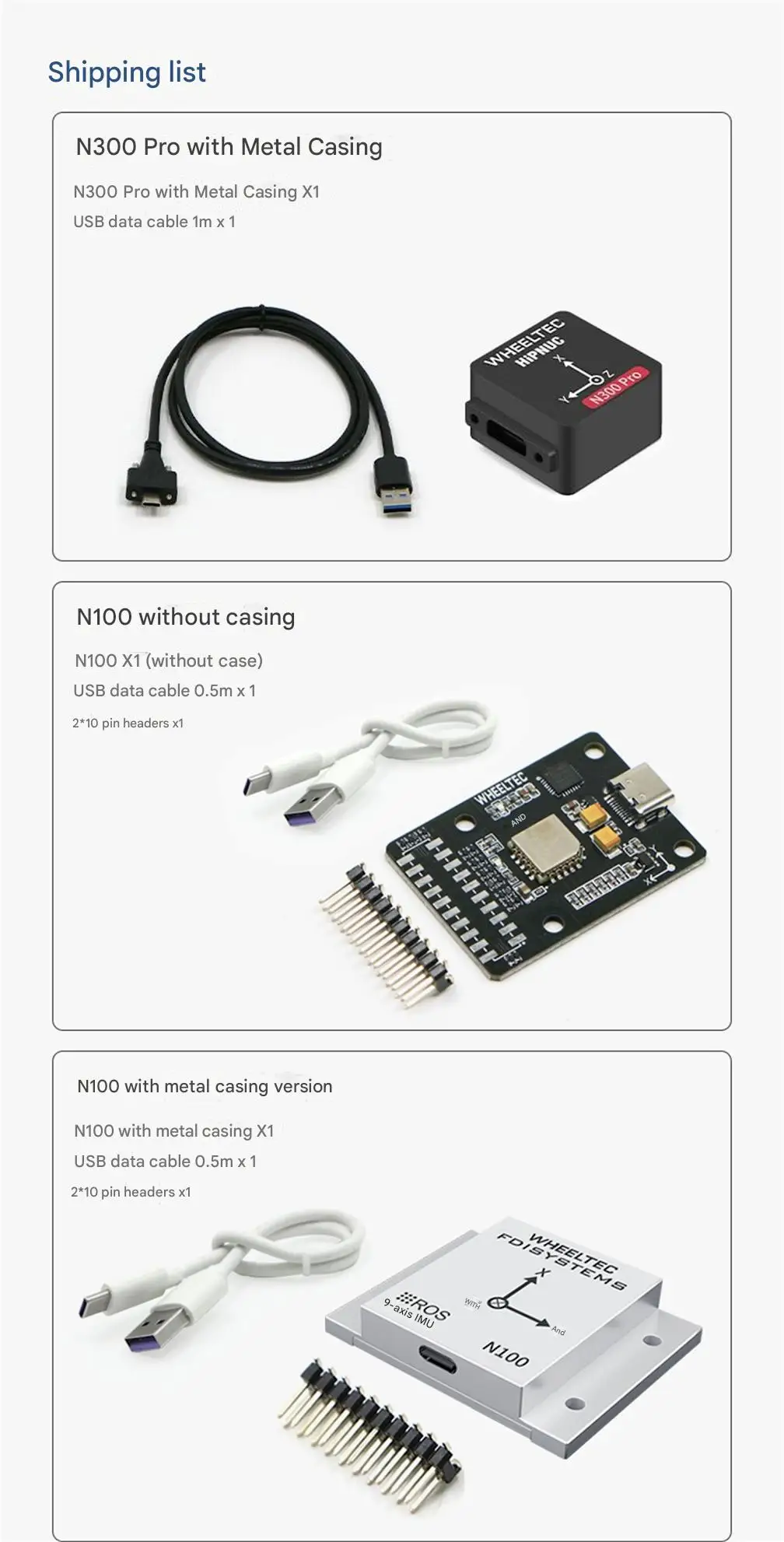 WHEELTEC IFDISYSTEMS N Series ROS High-precision IMU Inertial Navigation Module