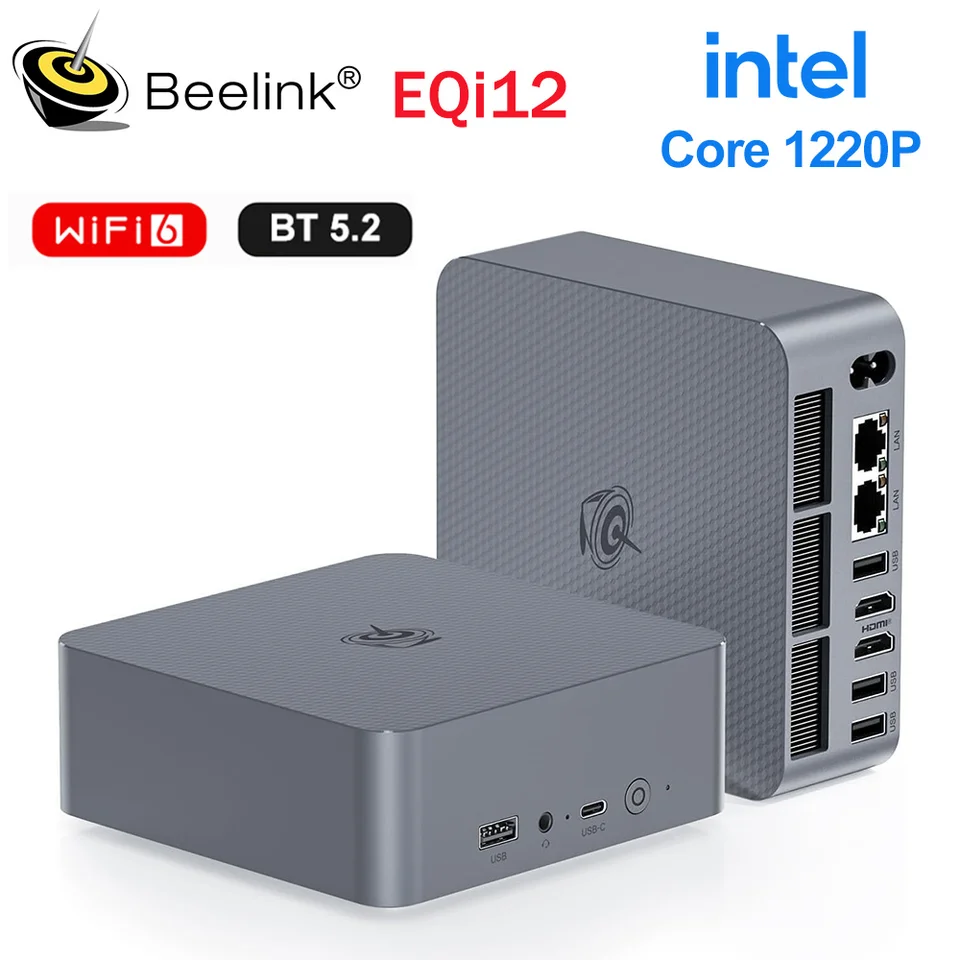 비링크 EQI12 미니 PC 인텔 코어 1220P i5-12450H i7-12650H RAM