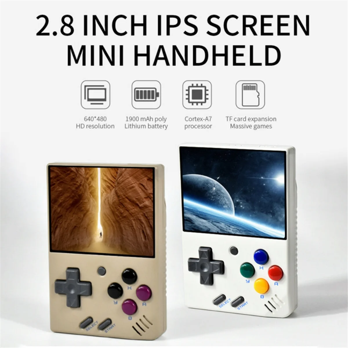 Get! For MIYOO MINI V4 Retro Handheld Game Console 128G Portable Video Game Player 2.8 Inch Linux System OCA Game Console A