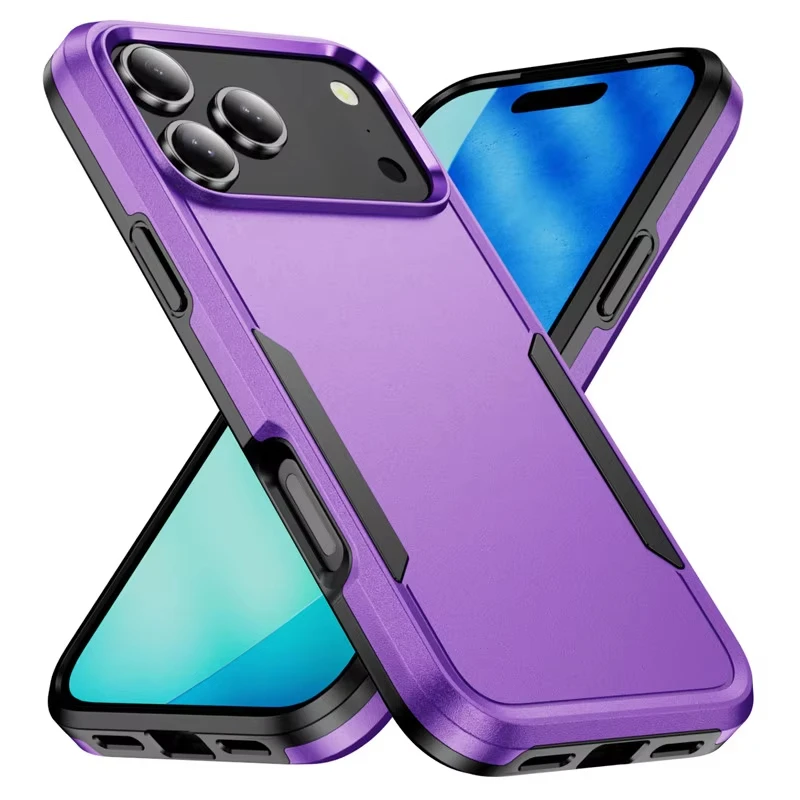 Ultimate Shockproof Armor Matte Phone Case with Silicone Bumper Cover