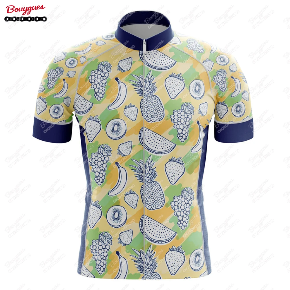 thumbnail image 1 of Maillot de ciclismo de la serie Fruit para hombre, manga corta, reflectante, para ciclismo de montaña, equipo profesional de descenso, nuevo, 1 of 5