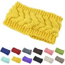 

Wide Good Elastic Women Headband Decorative Knitting Twist Solid Color Head Wrap for Daily Wear