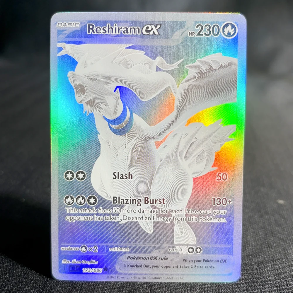 PKM/PTCG 포일 프로시 카드 제크롬 비치니 가르참 레시람 (EX) 컬렉션 애니메이션 카드 선물 장난감