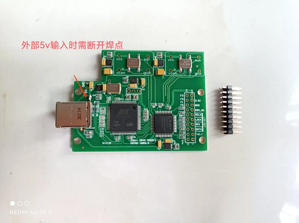 HIFI taly USB Asynchronous Clock Digital Interface Five LT3042 independent power supply