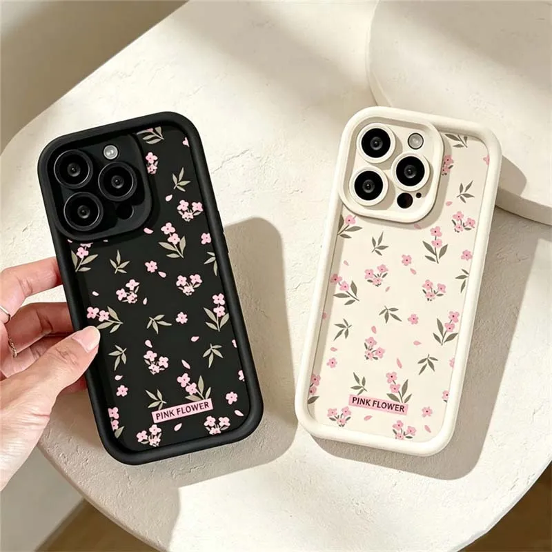 Pink Floral Butterfly Case - Elegant Protective Cover