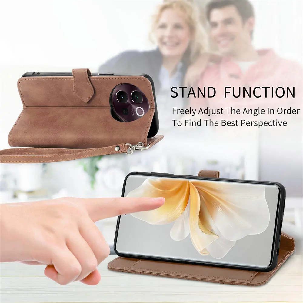 Luxury Zipper Wallet Leather Flip Case with Card Holder & Book Design