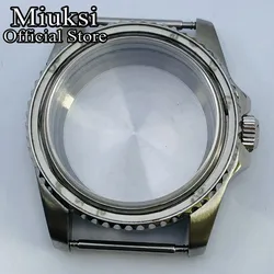 Sleek Tri-Tone Watch Case with Sapphire Glass - Silver, Black & Rose Gold Finish for ETA2824-PT5000-2130 (Silver No Bezel A)