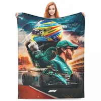 Fernando Alonso Throw Blanket Fleece Bedding Throw Blankets Cozy Lightweight for Couch Bedding Throws 1