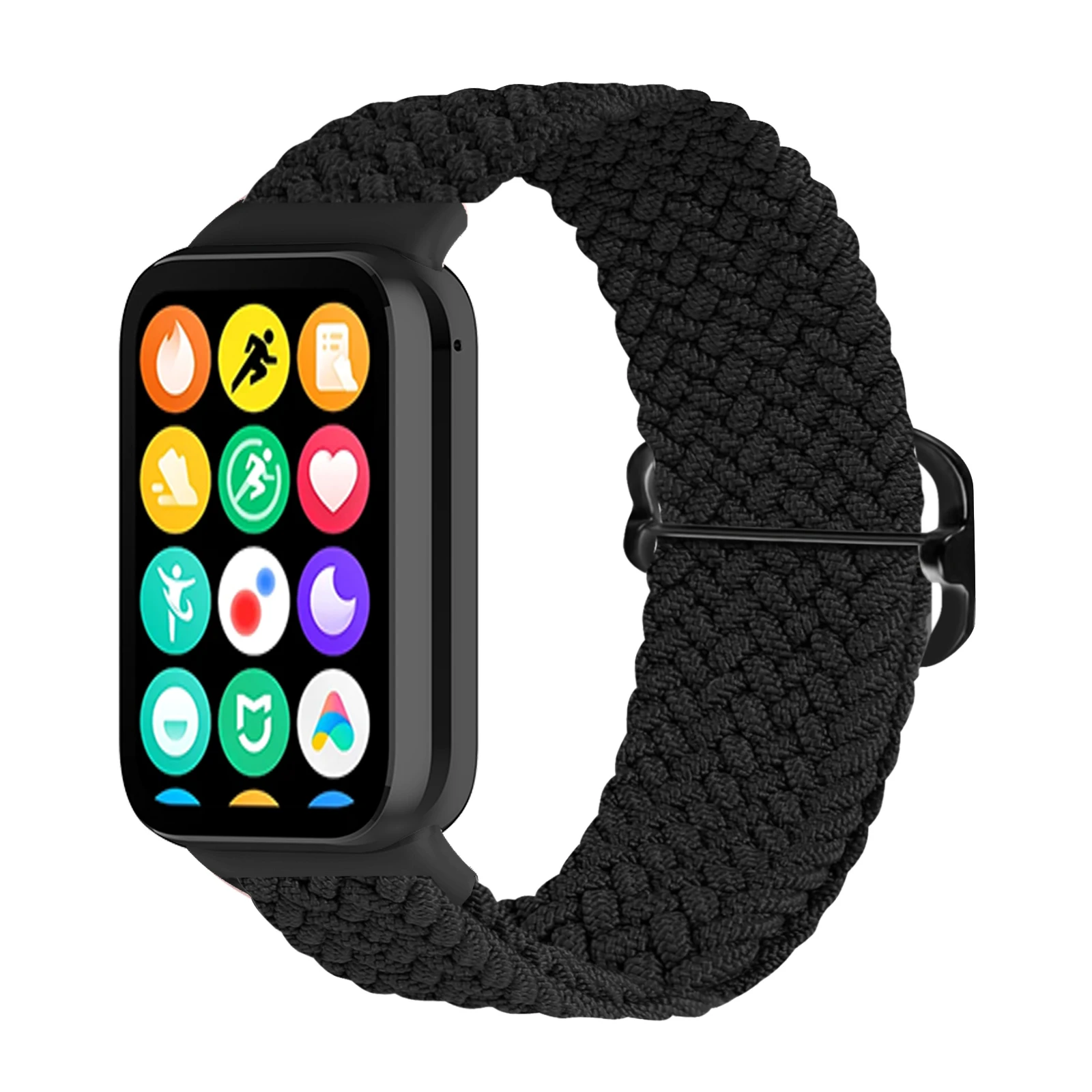 Nylon Braided Strap for Xiaomi Mi Band 8 pro Elastic Solo Loop Adjustable Watchbands Replacement correa bracelet Miband 8 pro