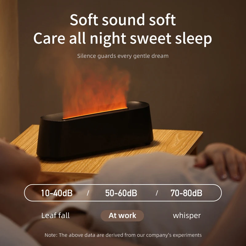 Flame Diffusers for Essential Oils 300ML Aroma Diffuser Humidifier with RGB Light Remote Control for Home Office 6