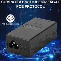 10/1PCS 24V 0.5A 12W POE Splitter Short Circuit Protection POE Injectors Desktop Power Poe Injector For IP Camera Power Supply 2