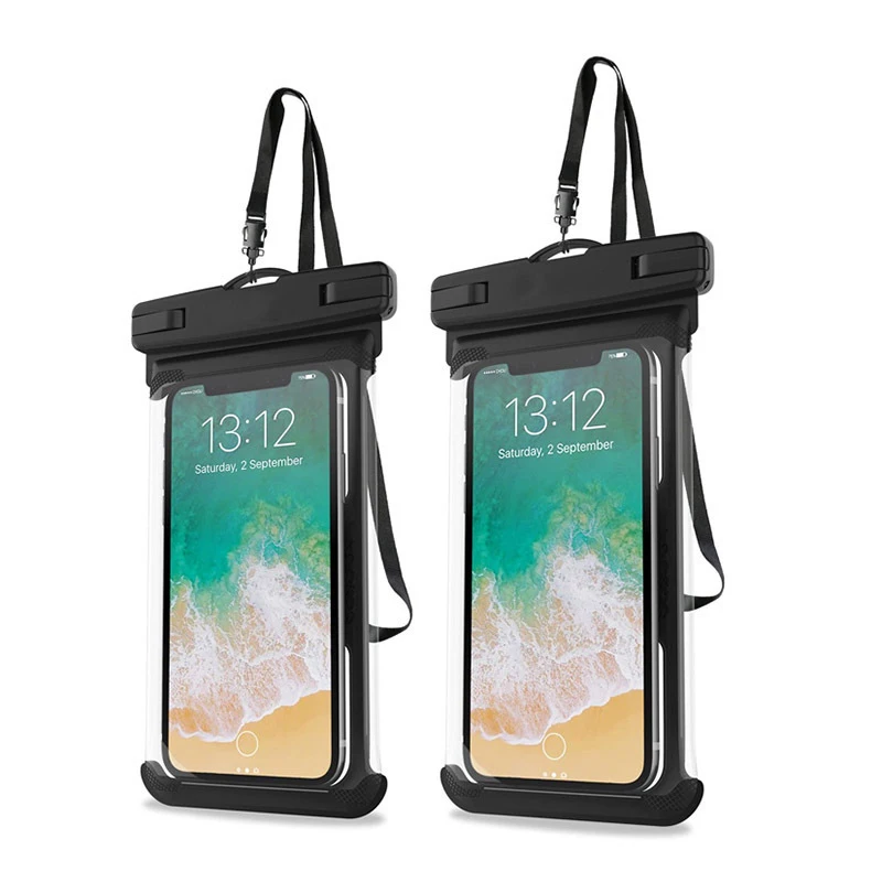 Bolsa universal impermeable para teléfono, paquete de 2 unidades, funda  impermeable compatible con iPhone 14 Pro Max/13/12/11/XR/X/SE/8, Galaxy