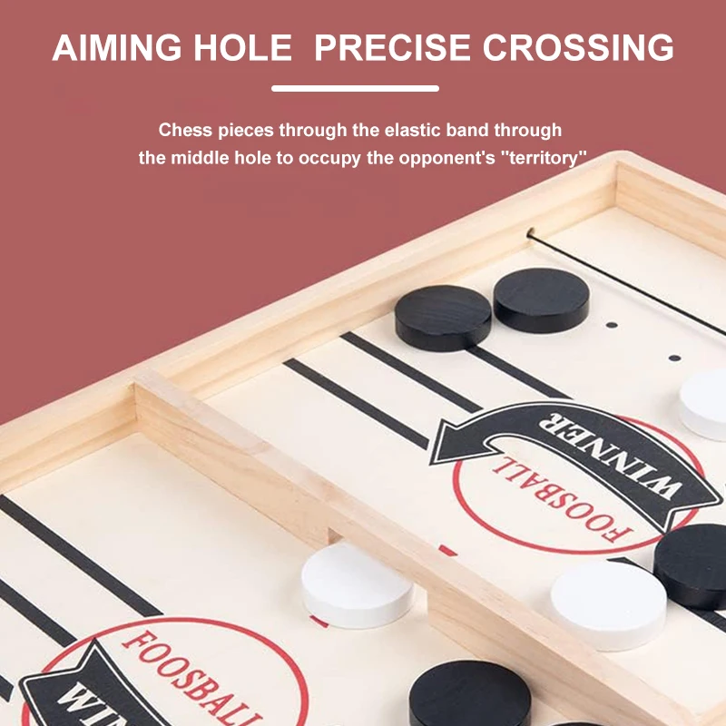 Wooden Billiard Board Game Foosball Winner Games Table Hockey Game Catapult Chess Parent-child Interactive Fun Competitive Toy