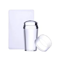 Stamper Set Jelly for Head With Scraper Art Template Print Silicone Dropship 1