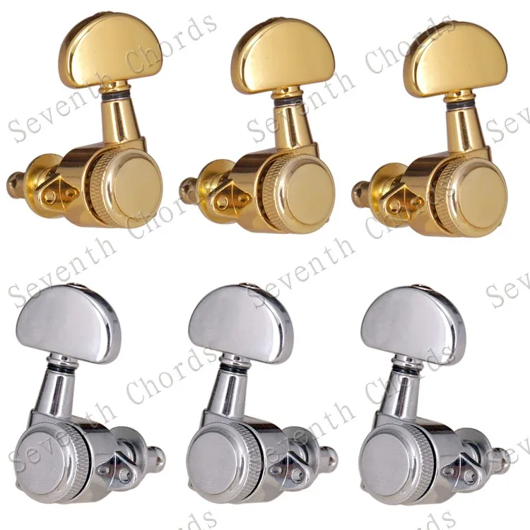 

A Set Right Angle Screw Hole Locked String Tuners Tuning Peg key Machine Heads For Acoustic Electric Guitar Lock Schaller Style