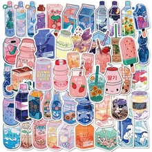 

10/30/50pcs Cute Drinks Cartoon Stickers Aesthetic DIY Laptop Phone Case Scrapbooking Luggage Waterproof Sticker Kids Decal