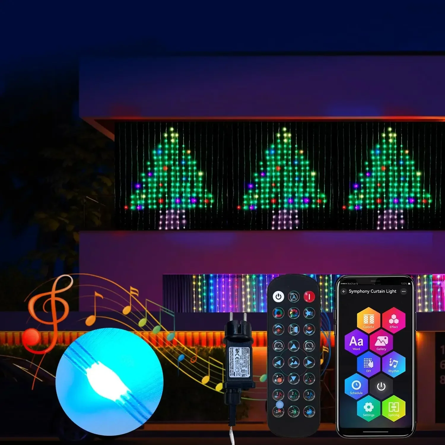 smart-programmable-curtain-string-lights-ws2812-bluetooth-app-control-led-christmas-fairy-light-diytext-music-bedroom-decor-lamp