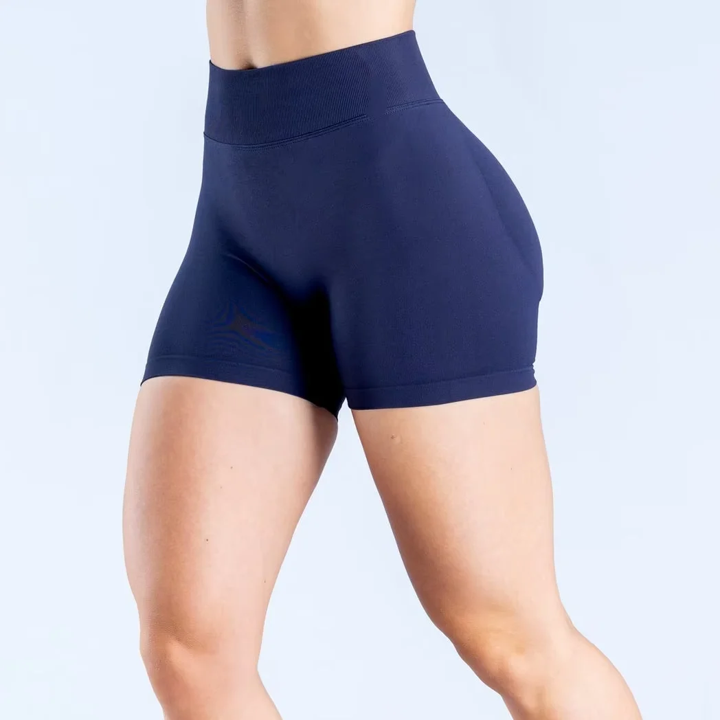 BLAZEMOVE Dinamik Şort Spor Salonu Fitness Egzersiz Kıyafetleri Pilates Spor Şort Yüksek Bel Dikişsiz Üç Parçalı Pantolon Yoga Şort