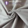 2pcs Grey Waterproof Pillow Protector Bedbug Proof Zipper Pillow Cover 50x70cm Washable & Anti Mites 2