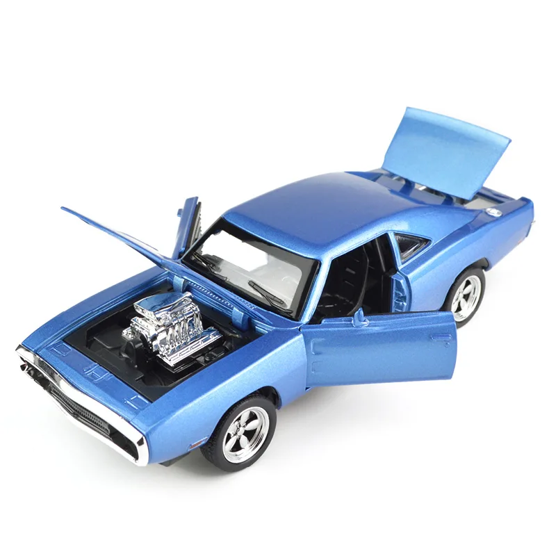 auto world diecast 1:32 Alloy The Fast And The Furious Dodge Car Model With Sound And Light Diecasts & Toy Vehicles Pull Back Car Collection toy car Diecasts & Toy Vehicles