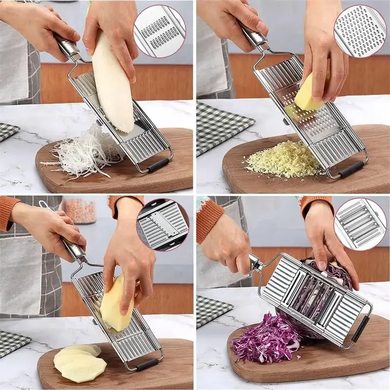 Stainless Steel Vegetable Shredder Cutter Potatoes Carrots Graters