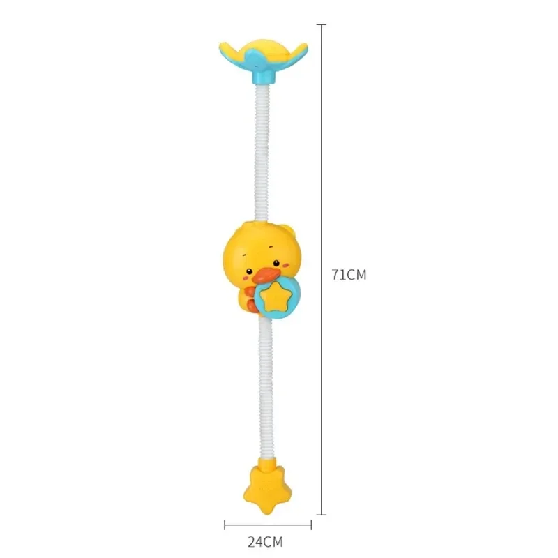 New Bathing Toy Baby Water Game Duck Model Faucet Shower Electric Sprinkler Swimming Bathroom Baby Toy 6
