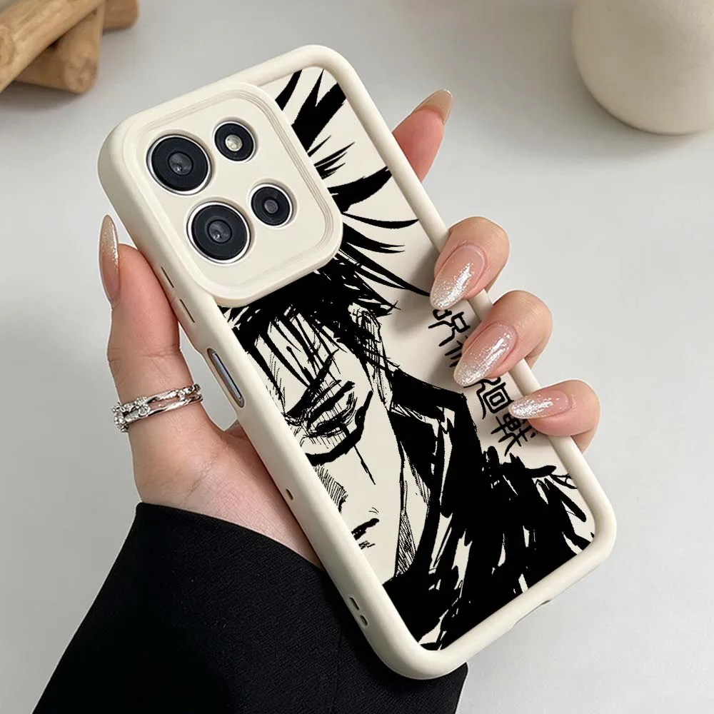 Luxury Jujutsu Kaisen Silicone Phone Case with Fusion Eye Design