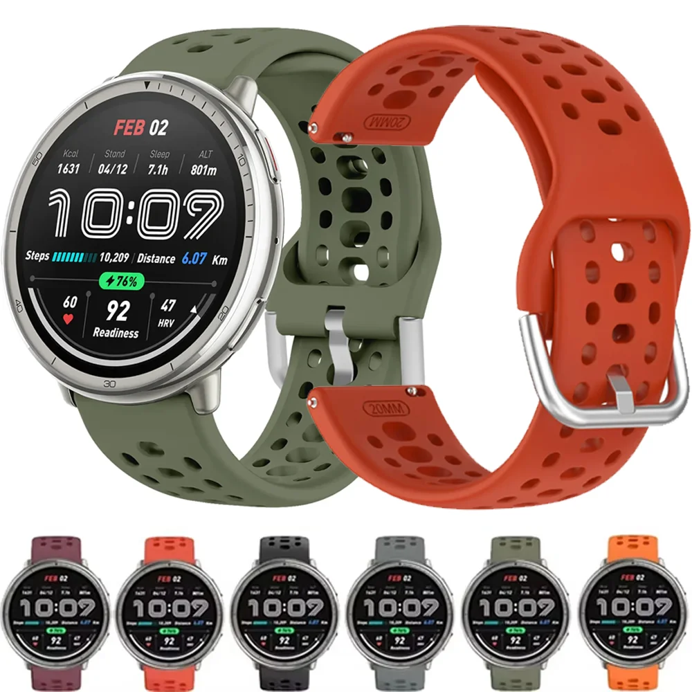 Premium Silicone Strap for Active Sports – Breathable and Stylish Watchband Accessories