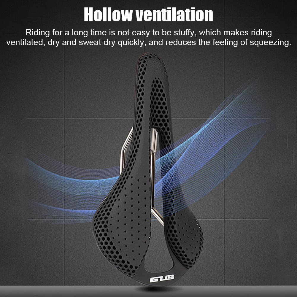 

GUB 1169-143 Bicycle Seat Saddle 3D Printing Honeycomb Saddle Hollowed Out Replacement Shock Absorbing for Mountain Road Bikes