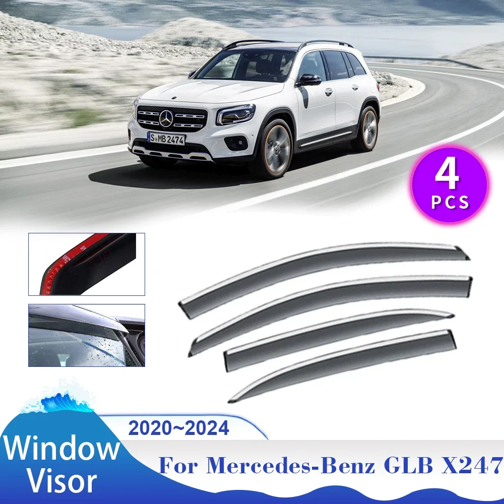 

Козырек Оконный Для Mercedes-Benz GLB X247 180 200 250 2020 ~ 2024 2021 2022 2023