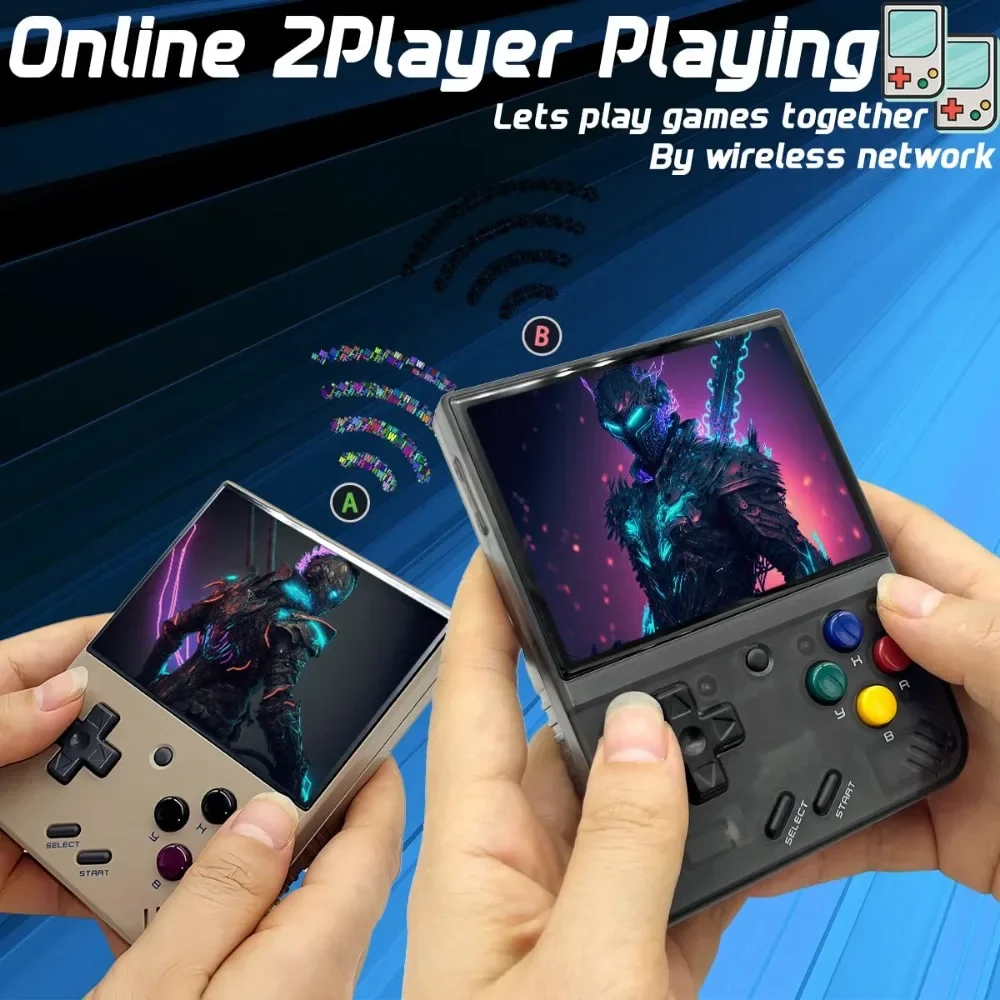 MIYOO Mini Plus Retro Console portatile per videogiochi classici con sistema Linux e schermo IPS da 3,5 pollici, ideale come regalo per bambini._voghion.com