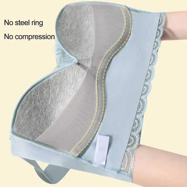 Breathable Nylon Bra Comfortable Lace Bra with Wide Shoulder Straps Seamless Breathable Supportive for Women's Yoga Sports - Image 3