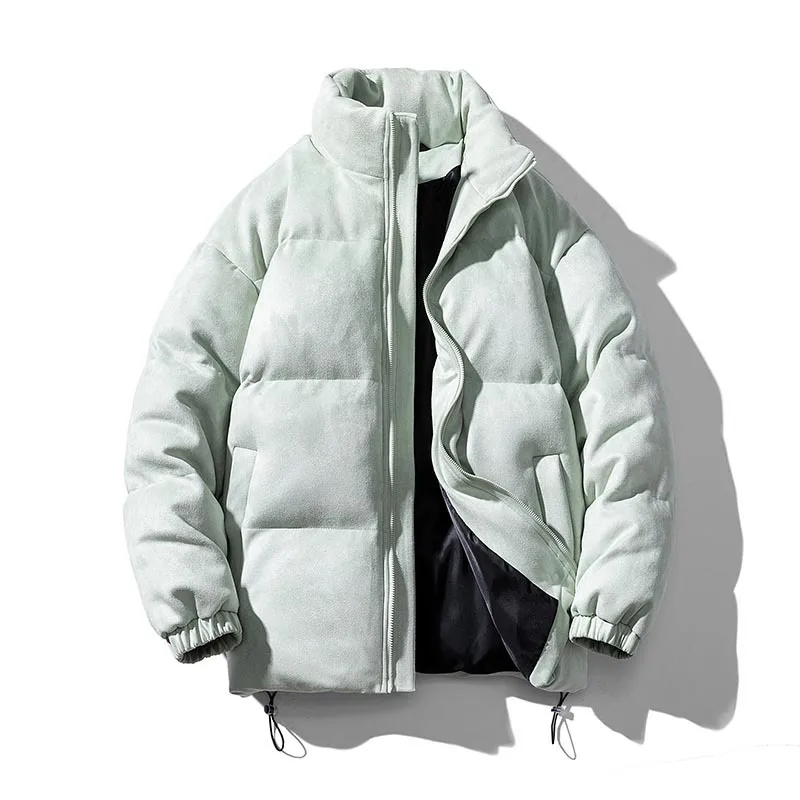 2023 New Suede Cotton-Padded Coat Men's Cotton Jacket Trendy Winter Japanese Loose Bread Coat Fashionable Cotton