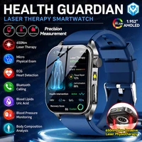 Nouvelle Montre Connectée Intelligente 2026 pour Homme avec Traitement Laser Non-Invasif, Test ECG Cardiaque, Graisse Sanguine et Acide Urique, Compatible Android et iOS 1