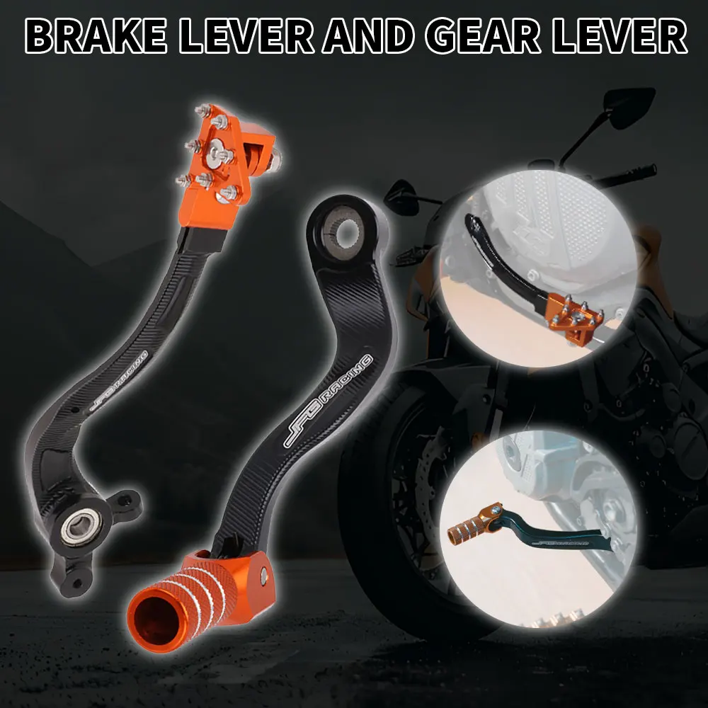 Foot Brake Lever Pedal Gear Shift Lever Pedal Sets For Ktm SX XC XCW SXF XCF XCFW EXCF EXC 125 144 150 200 250 350 450 500 530 motorcycle brake lever