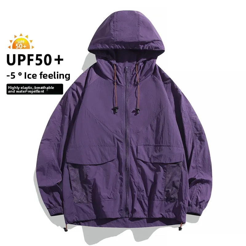 Men Thin Summer Waterproof jacket Sun Protection jacket Moutain
