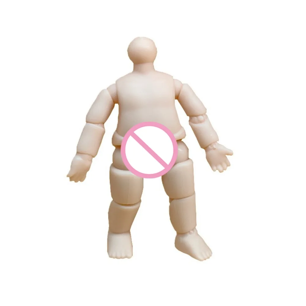 Neue 6,3 cm Höhe Figur Puppen Mehrere Gelenke PVC Muskel Körper Puppe Langlebige Anime Puppe Mini Körper Teile für Puppe Angepasst – Detail 8