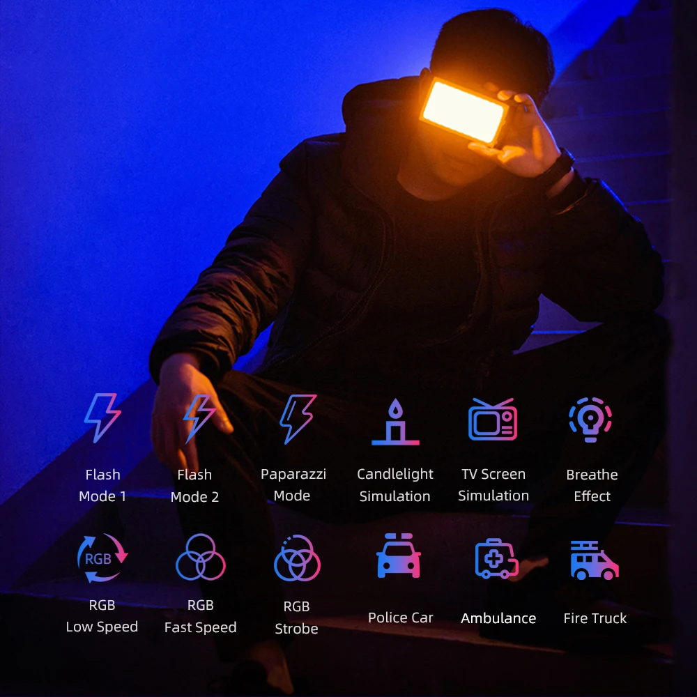 【最安値】AMBITFUL K10 RGB LED AMBITFUL K10 RGB 2500K-8500K Dimmable Full Color LED Video