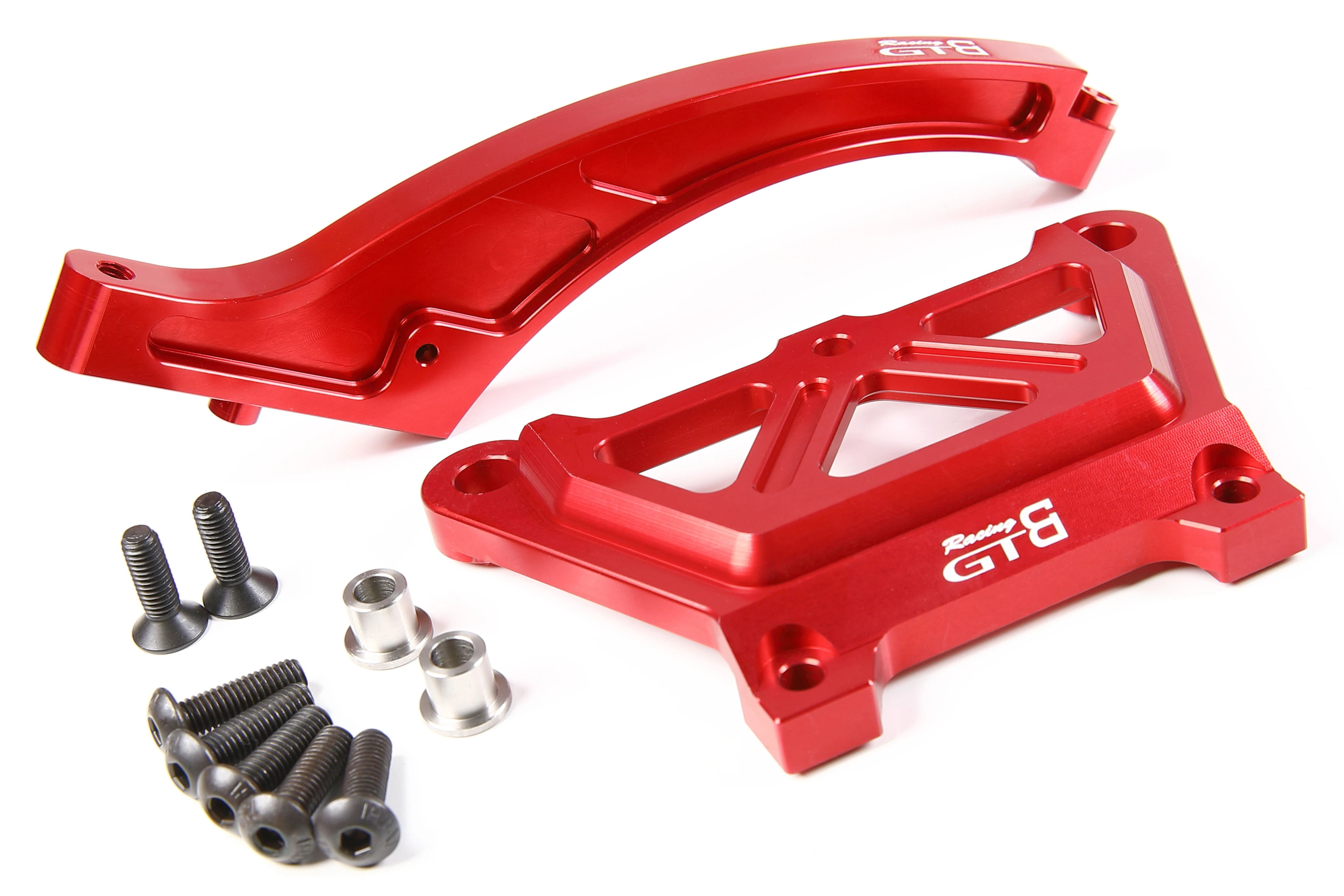 Gtb Cnc Alluminio Rc 1/5 Losi Dbxl 2.0 Gas Car Front Chassis Brace & Top Plate